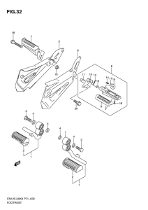 EN125-2 Подножки