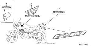 CB600F Наклейки