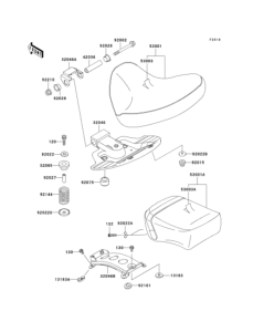 BJ250 Сиденье