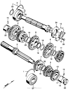 CB350 Трансмиссия