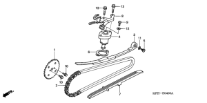 SES150 Цепь грм / натяжное устройство