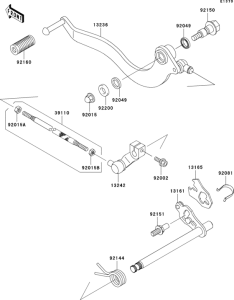 BN125 Механизм переключения передач