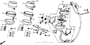 CB650 Спидометр + тахометр