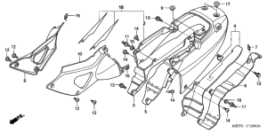 XL1000V Seat cowl / side cover