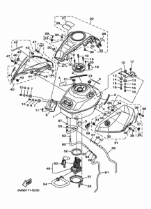 YZF-R3 Топливный бак