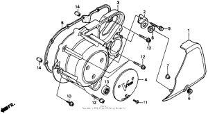 VT1100C Крышка картера левая