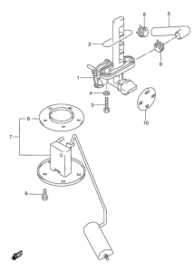 GSX600 Топливный кран