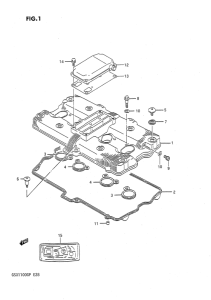 GSX1100 Крышка головки цилиндров