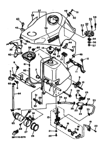 FZR400 FZR400U Tank fuel