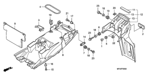 CBF1000 Заднее крыло