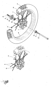 DT50R Переднее колесо
