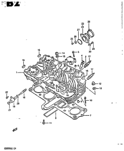 GS850 Головка цилиндров