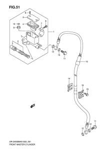 DR-Z400 Передний тормозной цилиндр