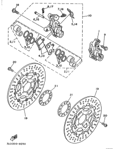 TZ250 Front brake. caliper