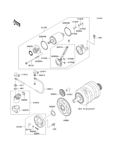 EX250 Starter motor(ex250-h14 / h15)
