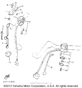XVZ13DEC Handle switch-lever