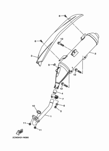 MW125A Выхлопная система