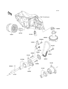 ER400 Масляный насос и фильтр