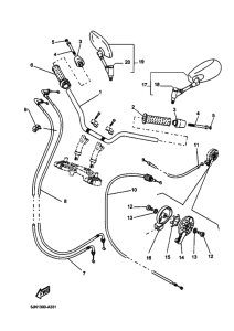 BT1100 Рулевой рычаг и кабель