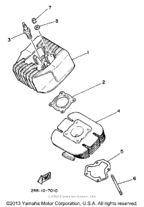 YSR50A Цилиндры