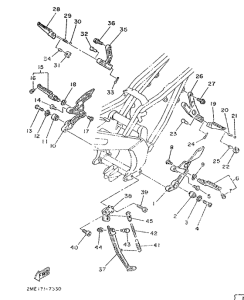 TZR250 Stand. footrest