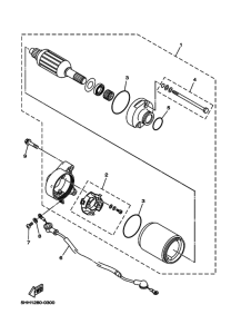 TTR125E Стартерный мотор