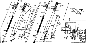 VF750S Передние аммортизаторы