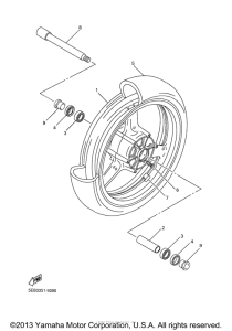 YZF-R6 Переднее колесо