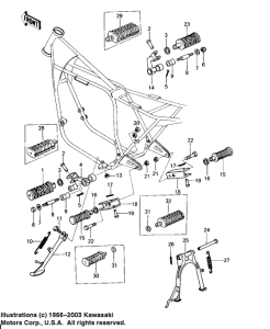 KZ650 Footrests / stands