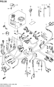 GSX1300R (ABS) Wiring Harness (Gsx1300Ral4 E03)