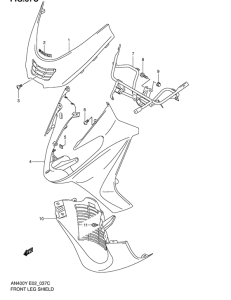AN400 Front leg shield