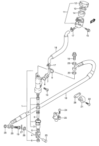 RMX250 Задний тормозной цилиндр