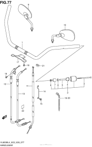 VL800B Handlebar (Vl800Bl4 E03)