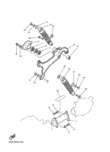 PW50 Rear arm & suspension