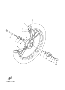 T110 Переднее колесо