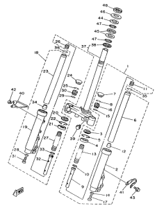 YA50S Передняя вилка
