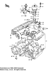 KZ1000 Crankcase / breather cover