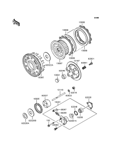 ZX900 Сцепление