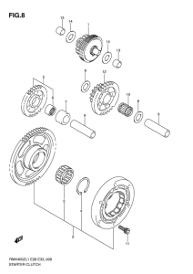 RMX450 Муфта стартера