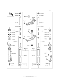 EX650 Передняя вилка