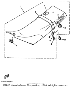TW200A Сиденье