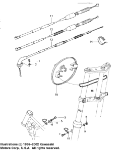 KDX80 Cables / number plate