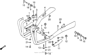 CB550 Глушитель