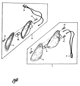 YM50 Поворотники