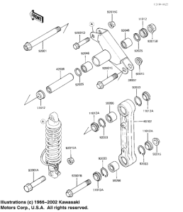 KX125 Задняя подвеска
