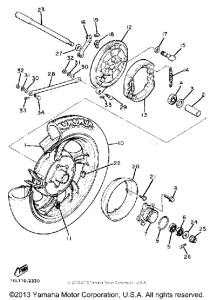 XV920MK Переднее колесо