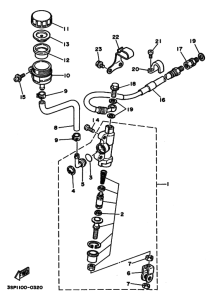 YZ250 Задний торм цилиндр