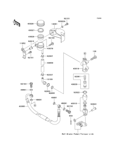 VN1600 Задний торм цилиндр