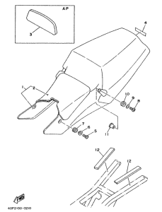 TZ250 Сиденье