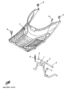 YA50R Stand. footrest